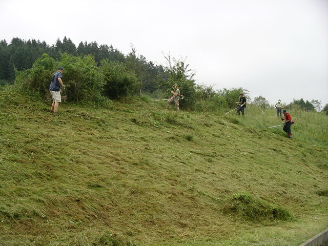 Arbeitseinsatz rund um die Sportplätze