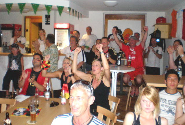 WM-Studio im Clubheim