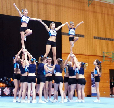 Großartiger Erfolg der Cheerleader