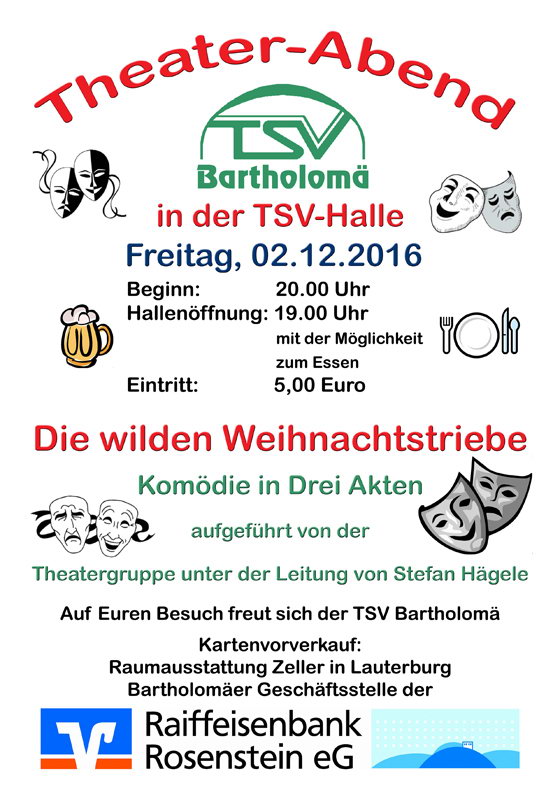 Theaterabend beim TSV Bartholomä