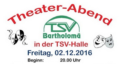 Theaterabend beim TSV Bartholomä