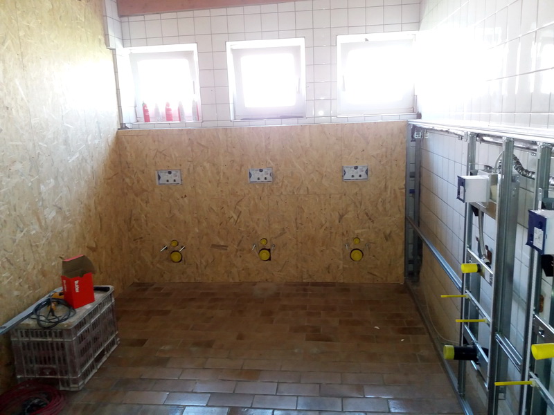 Baustellenbericht Hallenumbau