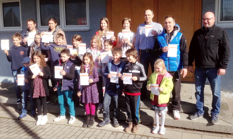 Sportabzeichen-Übergabe beim TSV Bartholomä