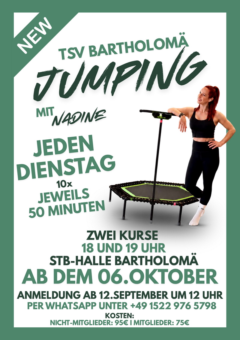 Neu: Jumping mit Nadine