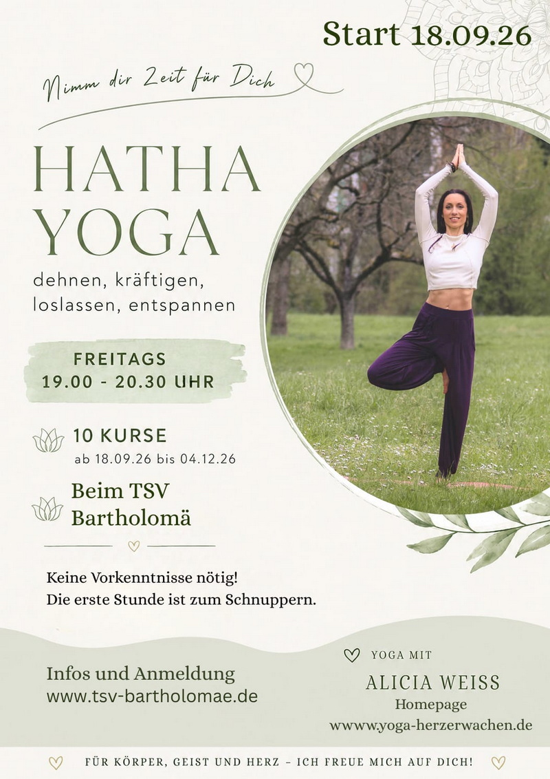 Yoga – Kursangebot im September